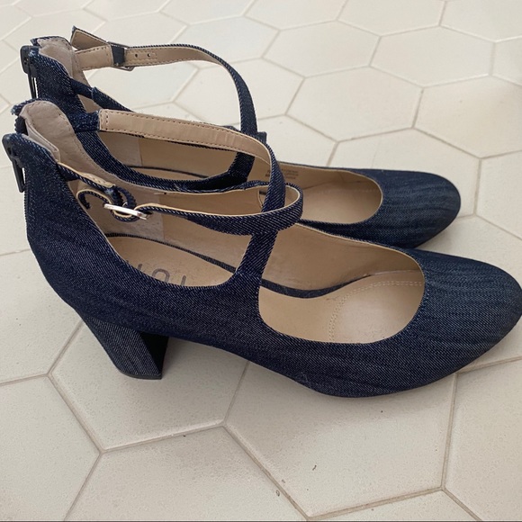 Unisa Denim Mary Jane Style Heel - Picture 3 of 5